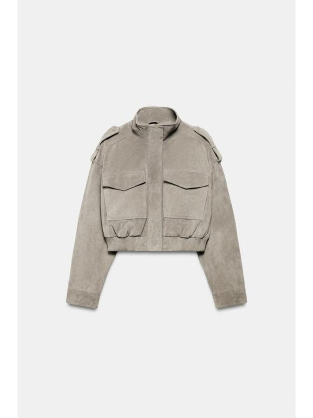 ZARA 100% LEATHER CROPPED JACKET WITH TABS 5761/773/811